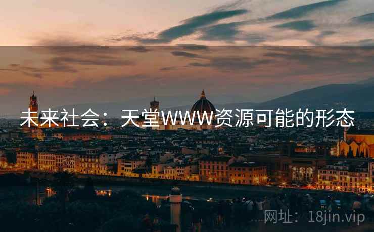 未来社会：天堂WWW资源可能的形态