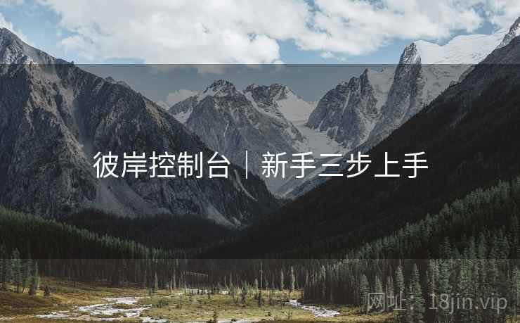 彼岸控制台|新手三步上手 彼岸控制台|新手三步上手
